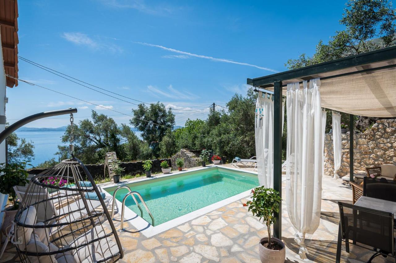 Alkinoi Seaview Villa With Private Pool By Konnect, Nisaki ニサキオン エクステリア 写真