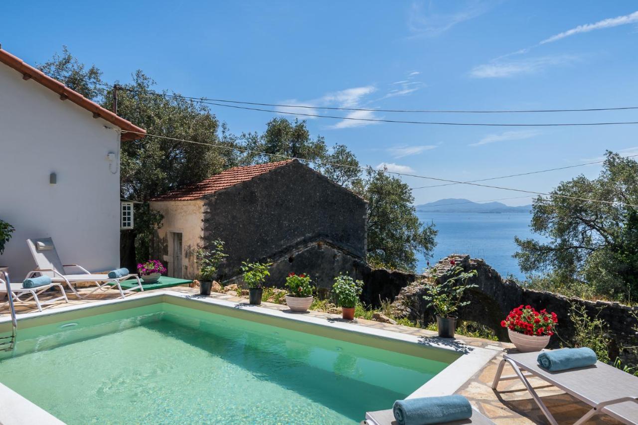 Alkinoi Seaview Villa With Private Pool By Konnect, Nisaki ニサキオン エクステリア 写真